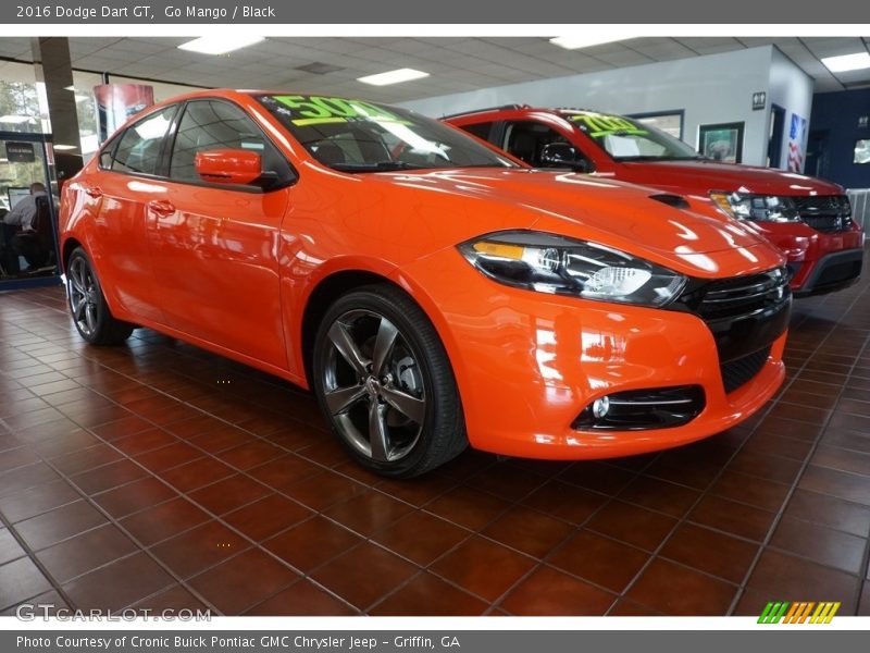 Go Mango / Black 2016 Dodge Dart GT