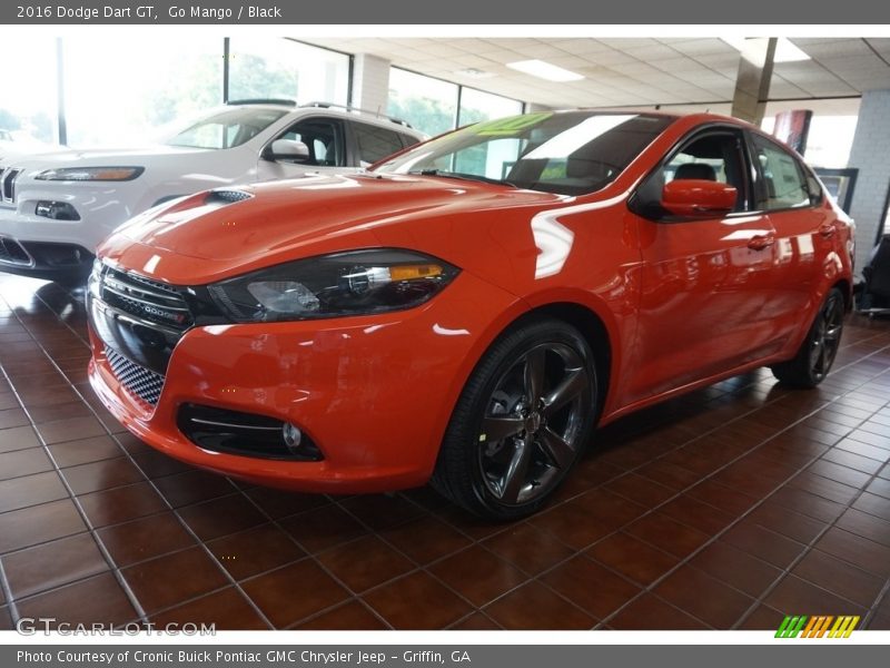 Go Mango / Black 2016 Dodge Dart GT