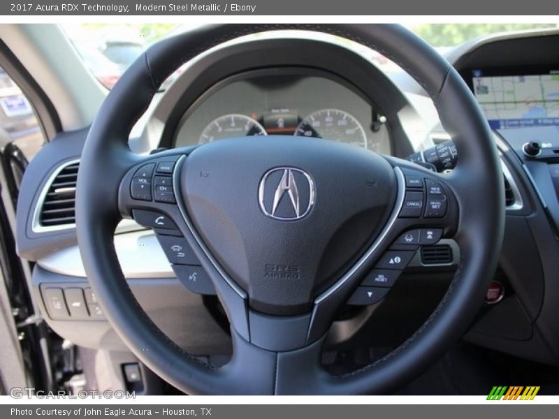 Modern Steel Metallic / Ebony 2017 Acura RDX Technology