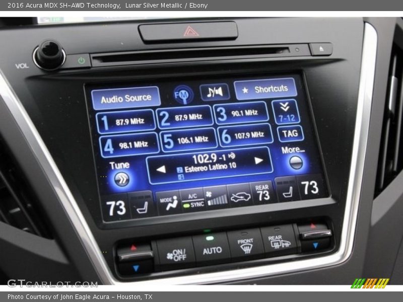 Lunar Silver Metallic / Ebony 2016 Acura MDX SH-AWD Technology