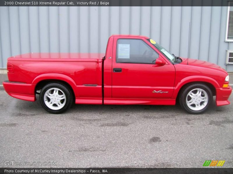 Victory Red / Beige 2000 Chevrolet S10 Xtreme Regular Cab