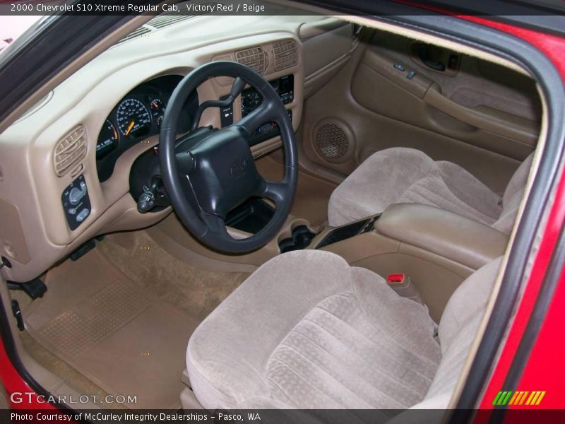 Victory Red / Beige 2000 Chevrolet S10 Xtreme Regular Cab