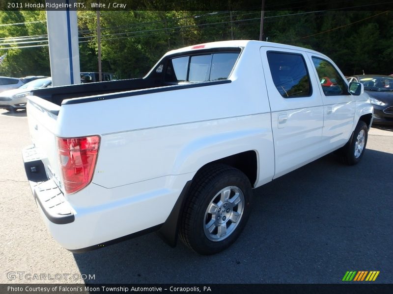 White / Gray 2011 Honda Ridgeline RTS