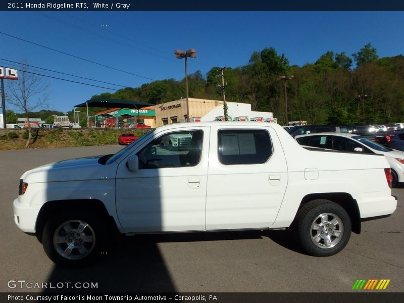 White / Gray 2011 Honda Ridgeline RTS