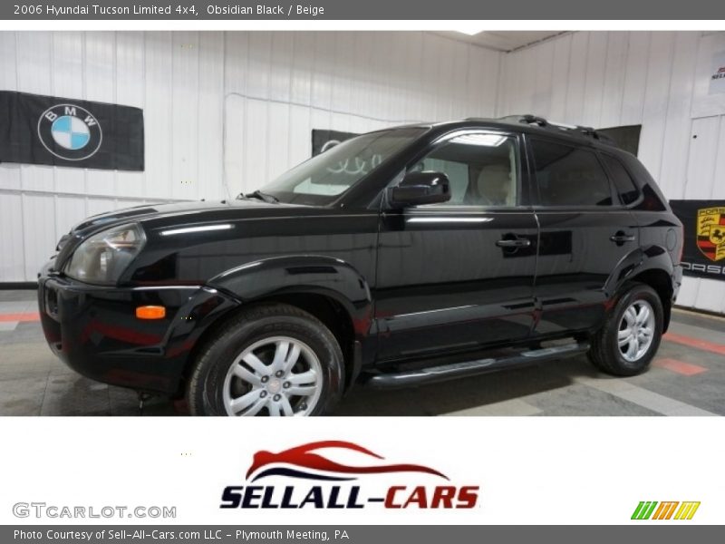Obsidian Black / Beige 2006 Hyundai Tucson Limited 4x4