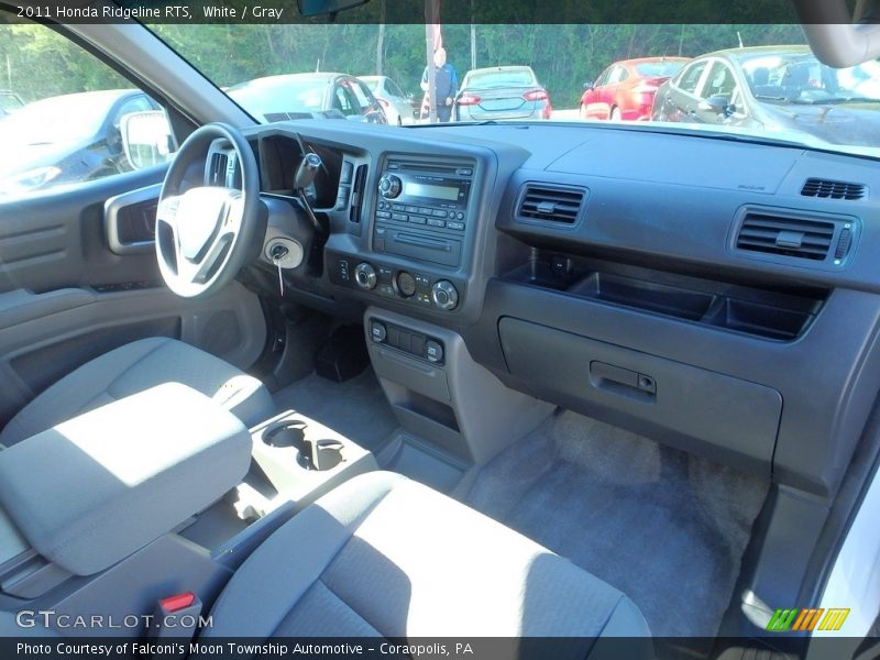 White / Gray 2011 Honda Ridgeline RTS