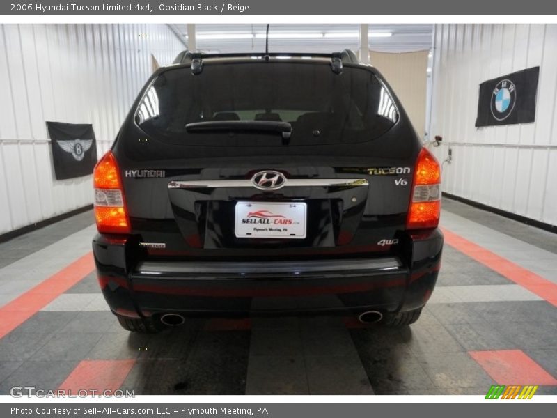 Obsidian Black / Beige 2006 Hyundai Tucson Limited 4x4
