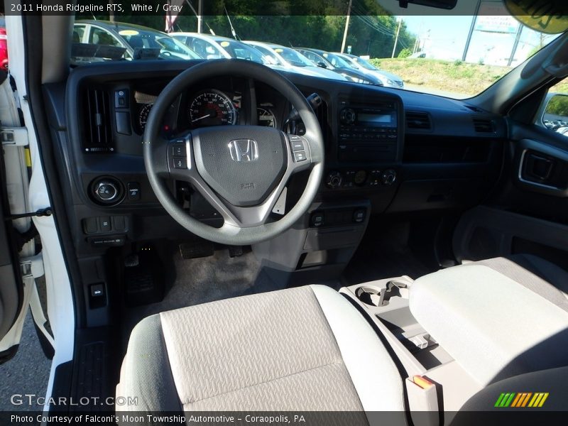 White / Gray 2011 Honda Ridgeline RTS