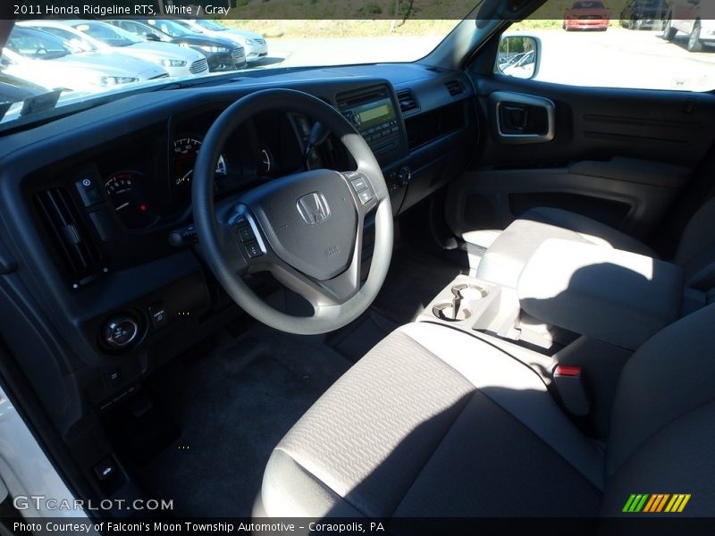 White / Gray 2011 Honda Ridgeline RTS