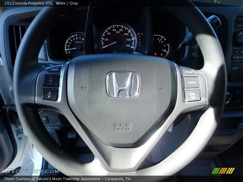 White / Gray 2011 Honda Ridgeline RTS
