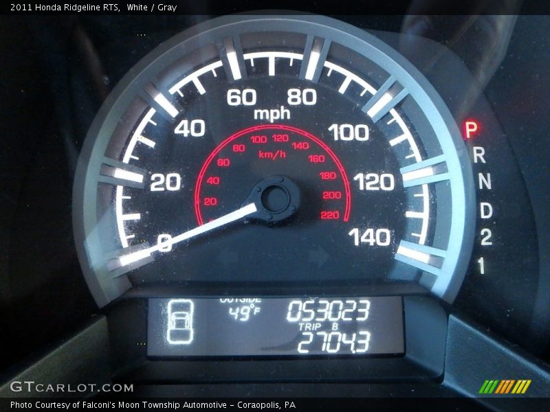 White / Gray 2011 Honda Ridgeline RTS