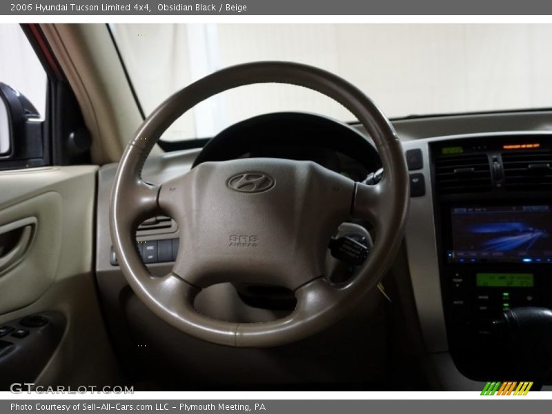 Obsidian Black / Beige 2006 Hyundai Tucson Limited 4x4