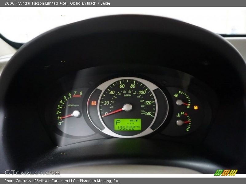 Obsidian Black / Beige 2006 Hyundai Tucson Limited 4x4
