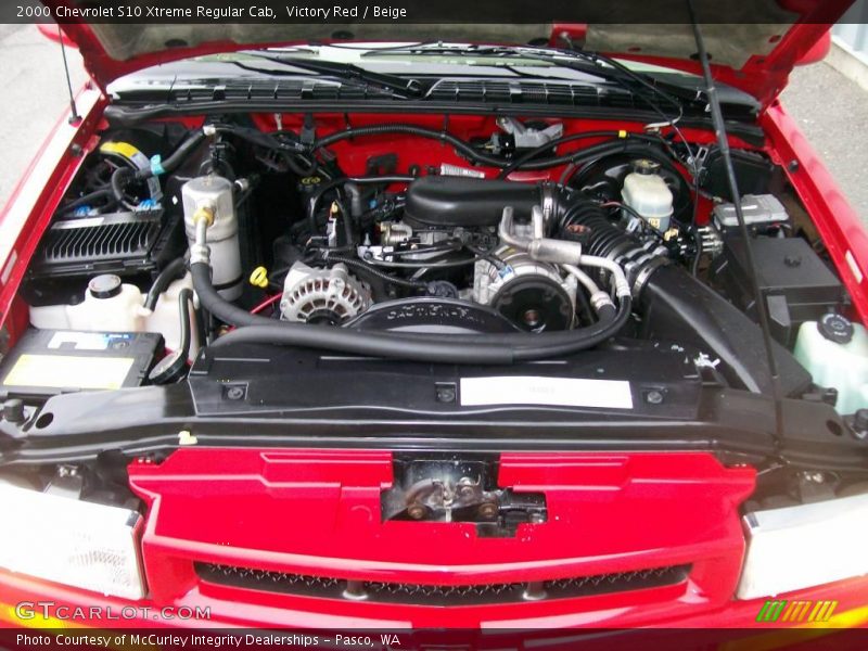 Victory Red / Beige 2000 Chevrolet S10 Xtreme Regular Cab