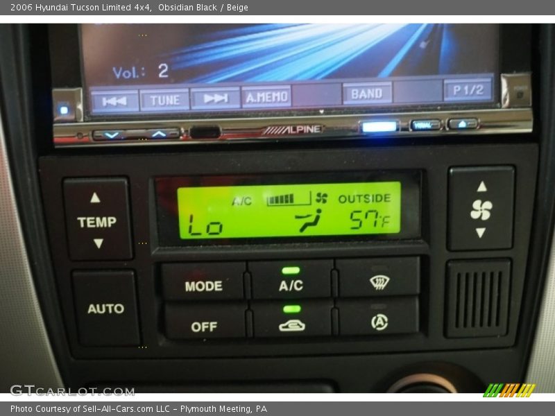 Obsidian Black / Beige 2006 Hyundai Tucson Limited 4x4