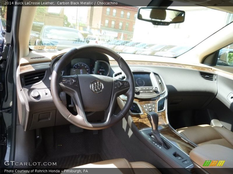 Carbon Black Metallic / Choccachino 2014 Buick LaCrosse Leather