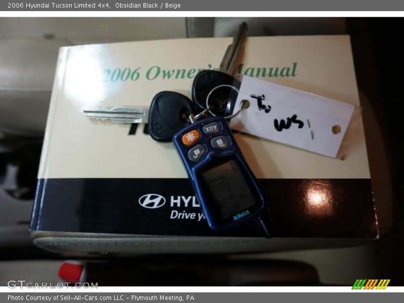 Obsidian Black / Beige 2006 Hyundai Tucson Limited 4x4