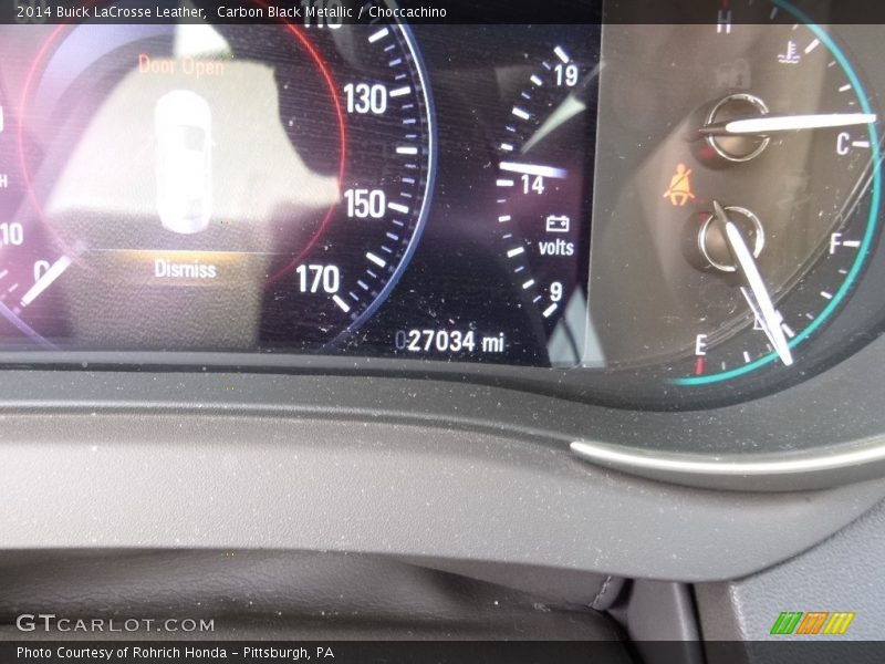 Carbon Black Metallic / Choccachino 2014 Buick LaCrosse Leather
