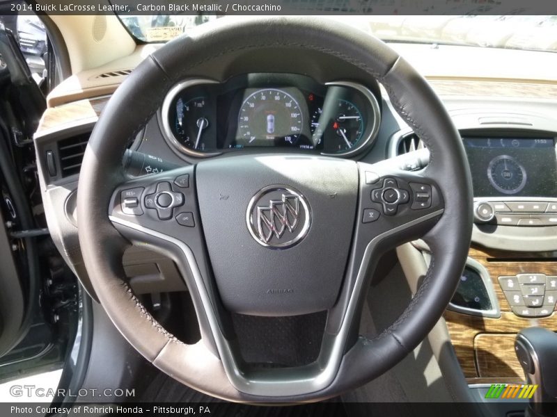 Carbon Black Metallic / Choccachino 2014 Buick LaCrosse Leather