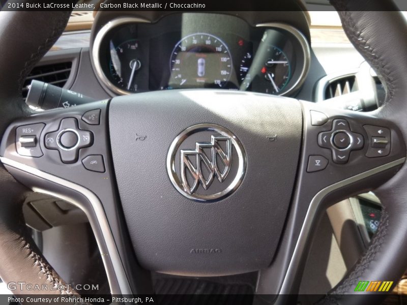 Carbon Black Metallic / Choccachino 2014 Buick LaCrosse Leather