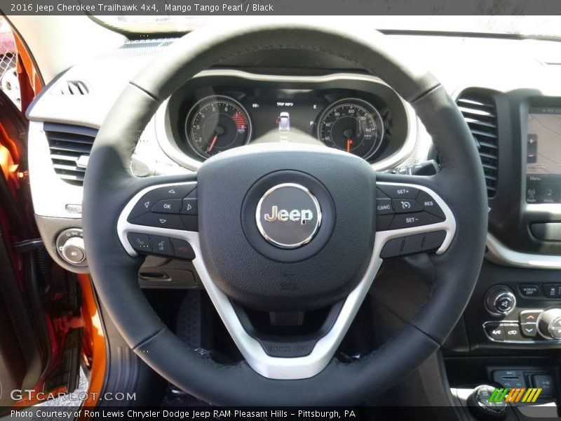 Mango Tango Pearl / Black 2016 Jeep Cherokee Trailhawk 4x4