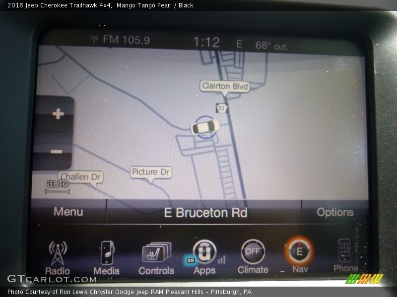 Mango Tango Pearl / Black 2016 Jeep Cherokee Trailhawk 4x4