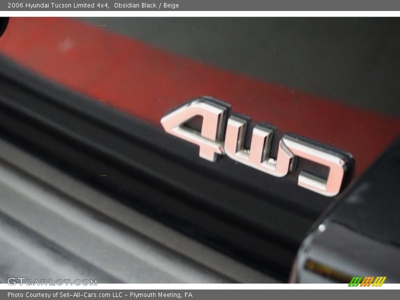 Obsidian Black / Beige 2006 Hyundai Tucson Limited 4x4