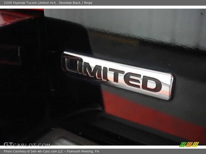 Obsidian Black / Beige 2006 Hyundai Tucson Limited 4x4
