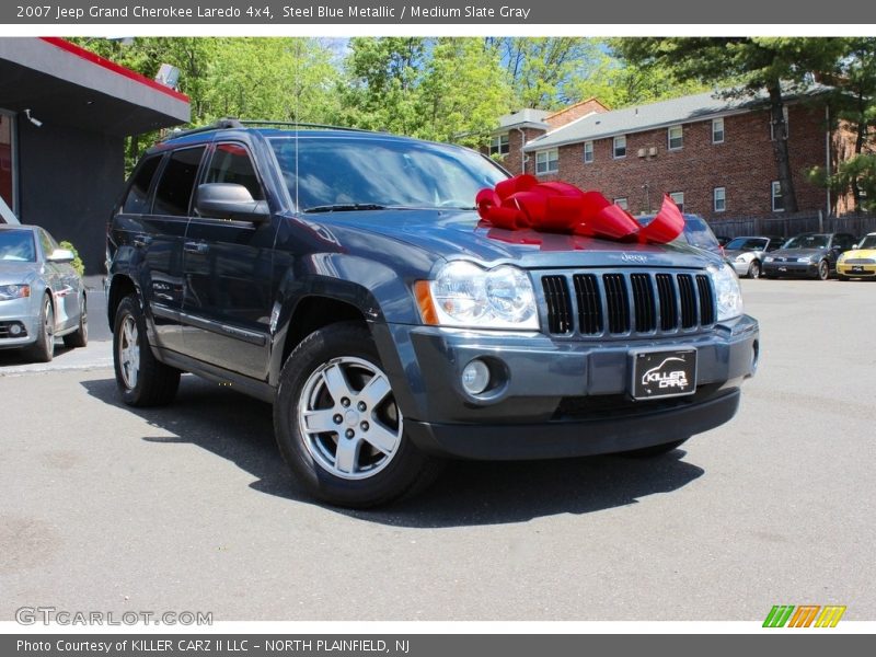 Steel Blue Metallic / Medium Slate Gray 2007 Jeep Grand Cherokee Laredo 4x4