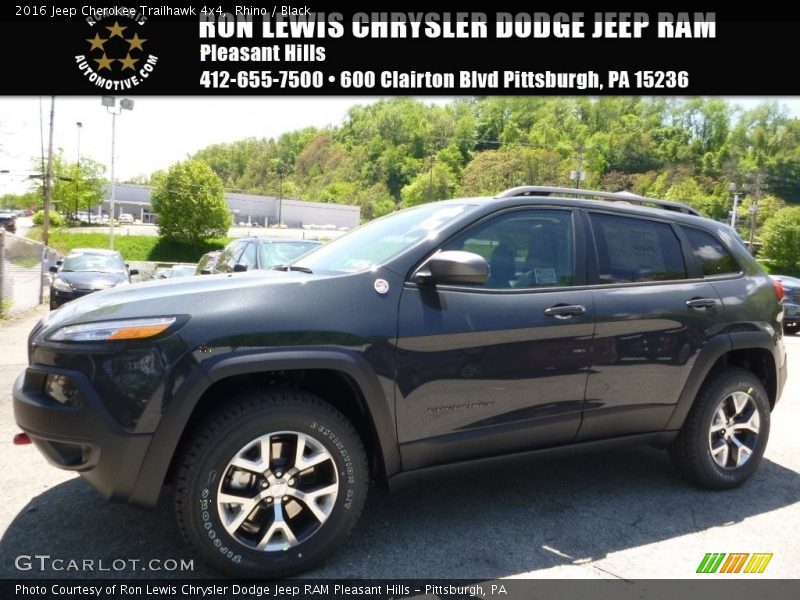 Rhino / Black 2016 Jeep Cherokee Trailhawk 4x4