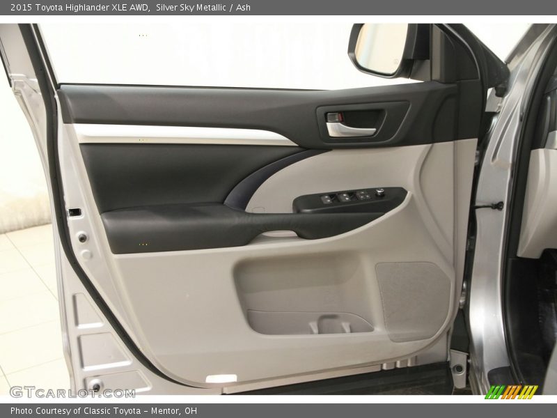 Silver Sky Metallic / Ash 2015 Toyota Highlander XLE AWD