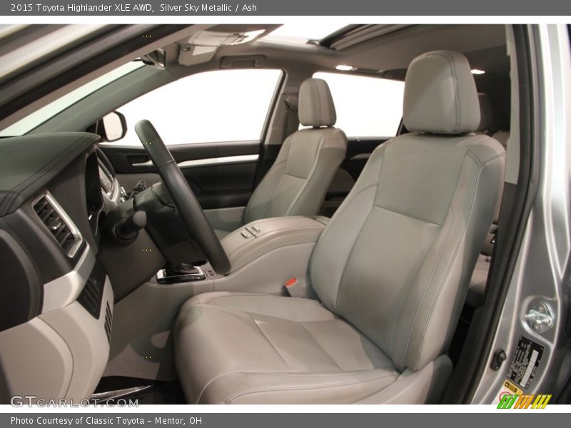 Silver Sky Metallic / Ash 2015 Toyota Highlander XLE AWD