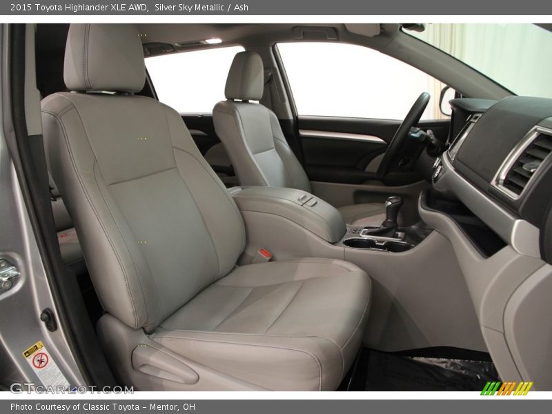 Silver Sky Metallic / Ash 2015 Toyota Highlander XLE AWD