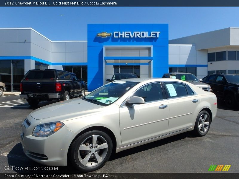 Gold Mist Metallic / Cocoa/Cashmere 2012 Chevrolet Malibu LT