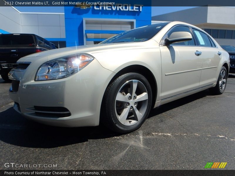 Gold Mist Metallic / Cocoa/Cashmere 2012 Chevrolet Malibu LT