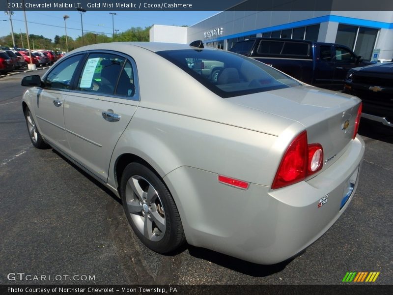 Gold Mist Metallic / Cocoa/Cashmere 2012 Chevrolet Malibu LT