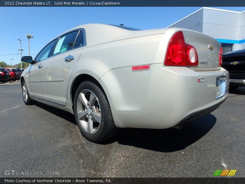 Gold Mist Metallic / Cocoa/Cashmere 2012 Chevrolet Malibu LT