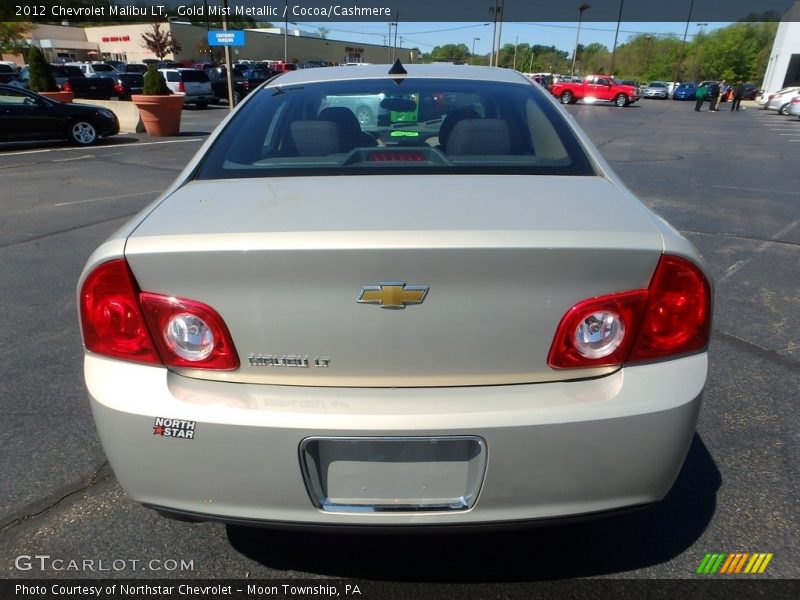 Gold Mist Metallic / Cocoa/Cashmere 2012 Chevrolet Malibu LT