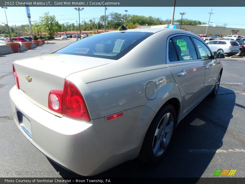Gold Mist Metallic / Cocoa/Cashmere 2012 Chevrolet Malibu LT