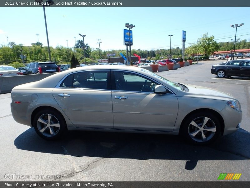Gold Mist Metallic / Cocoa/Cashmere 2012 Chevrolet Malibu LT