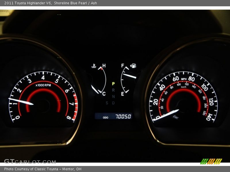 Shoreline Blue Pearl / Ash 2011 Toyota Highlander V6