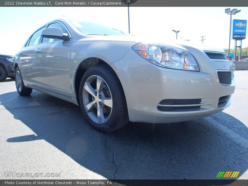 Gold Mist Metallic / Cocoa/Cashmere 2012 Chevrolet Malibu LT