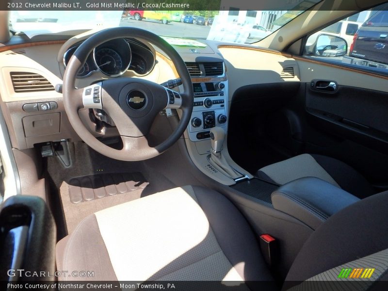 Gold Mist Metallic / Cocoa/Cashmere 2012 Chevrolet Malibu LT