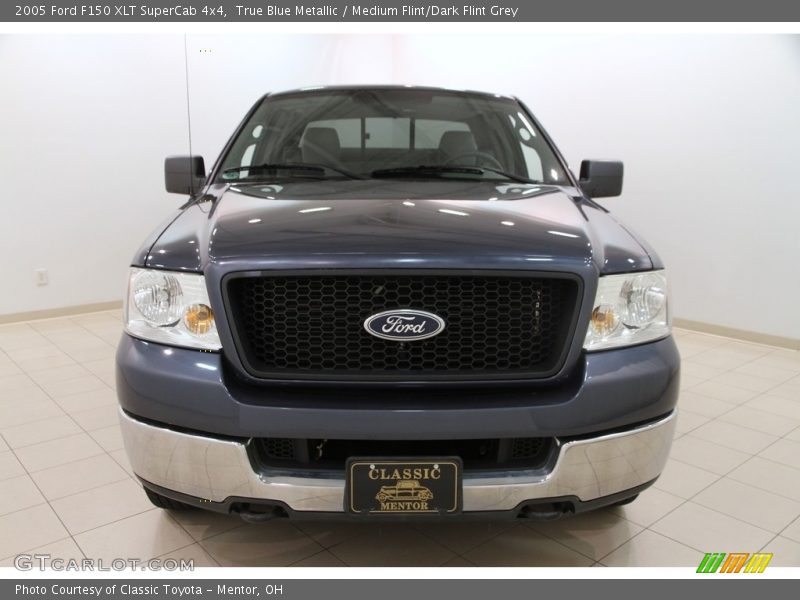 True Blue Metallic / Medium Flint/Dark Flint Grey 2005 Ford F150 XLT SuperCab 4x4