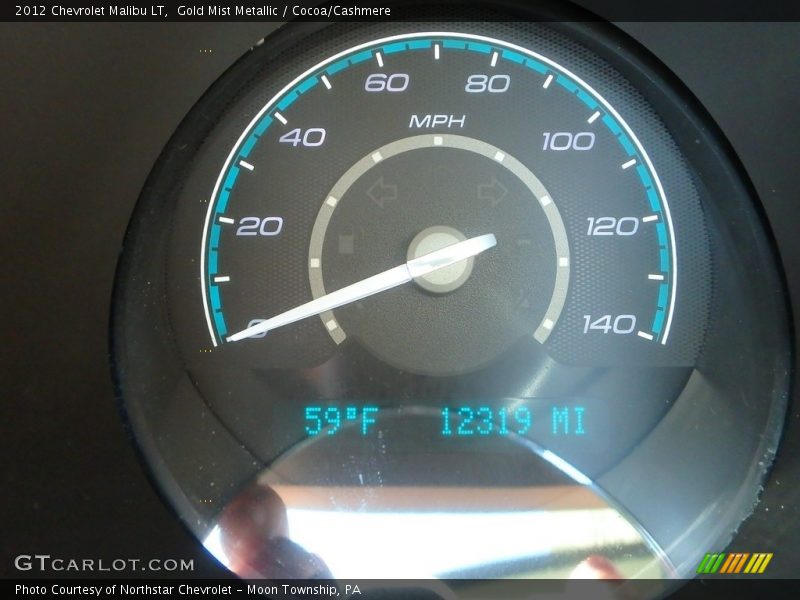 Gold Mist Metallic / Cocoa/Cashmere 2012 Chevrolet Malibu LT