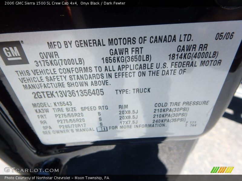Onyx Black / Dark Pewter 2006 GMC Sierra 1500 SL Crew Cab 4x4