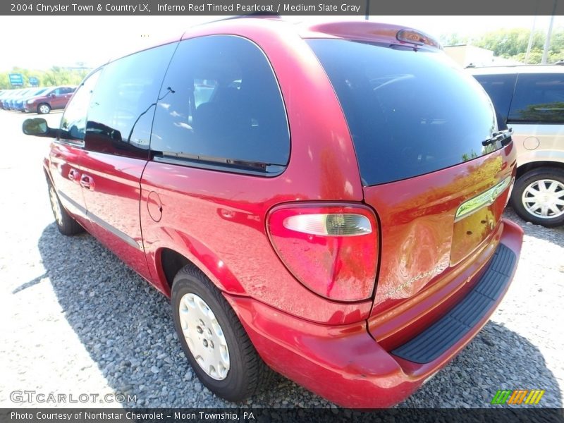 Inferno Red Tinted Pearlcoat / Medium Slate Gray 2004 Chrysler Town & Country LX