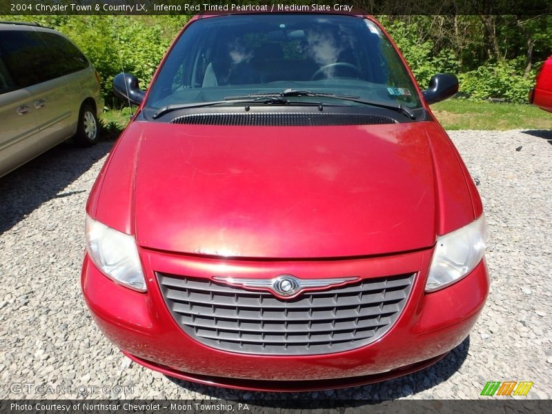 Inferno Red Tinted Pearlcoat / Medium Slate Gray 2004 Chrysler Town & Country LX