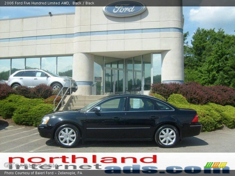 Black / Black 2006 Ford Five Hundred Limited AWD