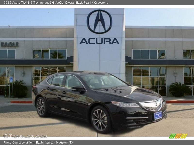 Crystal Black Pearl / Graystone 2016 Acura TLX 3.5 Technology SH-AWD